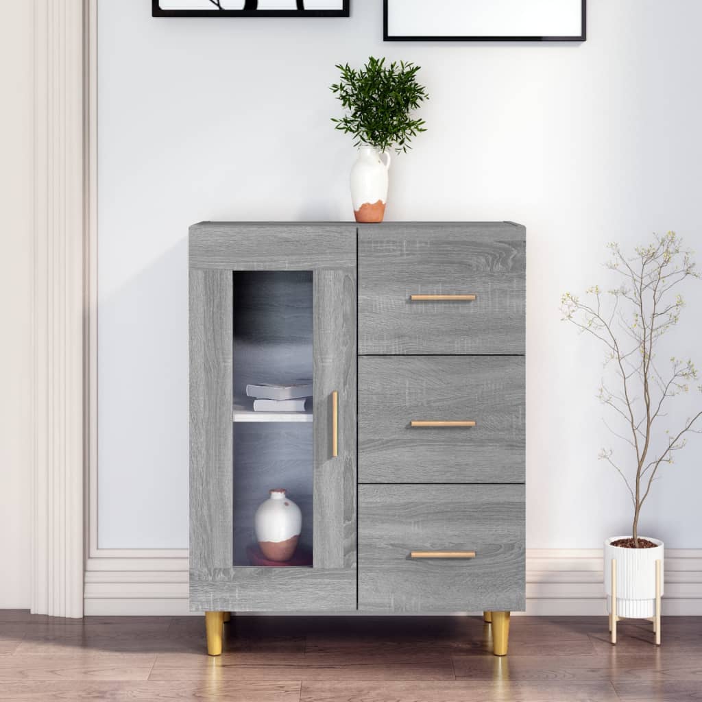 Komoda boja hrasta sonome 69,5 x 34 x 90 cm konstruirano drvo