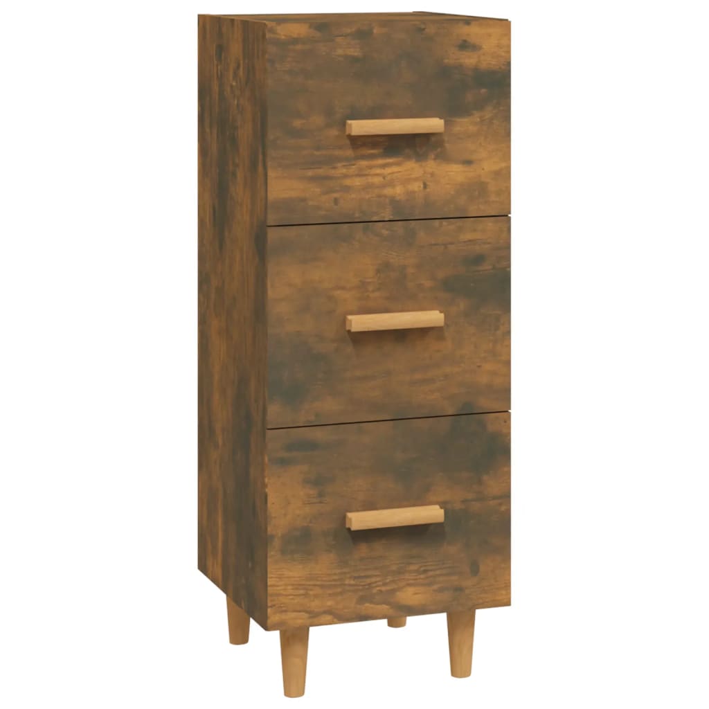 Komoda boja dimljenog hrasta 34,5x34x90 cm konstruirano drvo