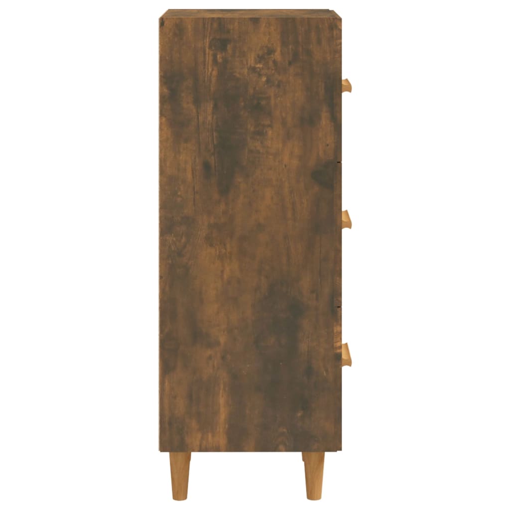 Komoda boja dimljenog hrasta 34,5x34x90 cm konstruirano drvo