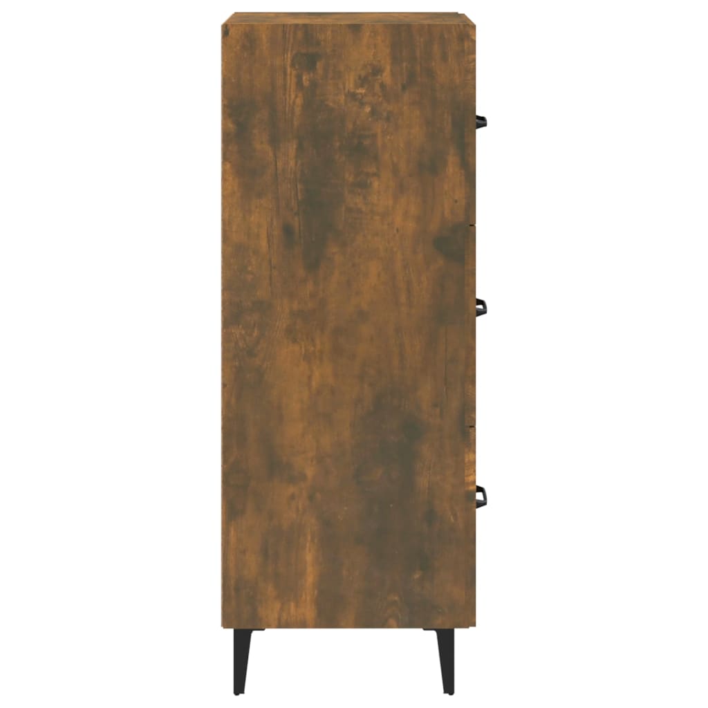 Komoda boja dimljenog hrasta 34,5x34x90 cm konstruirano drvo
