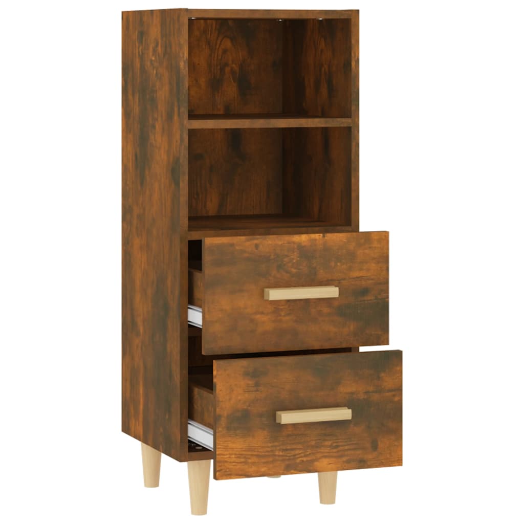 Komoda boja dimljenog hrasta 34,5x34x90 cm konstruirano drvo