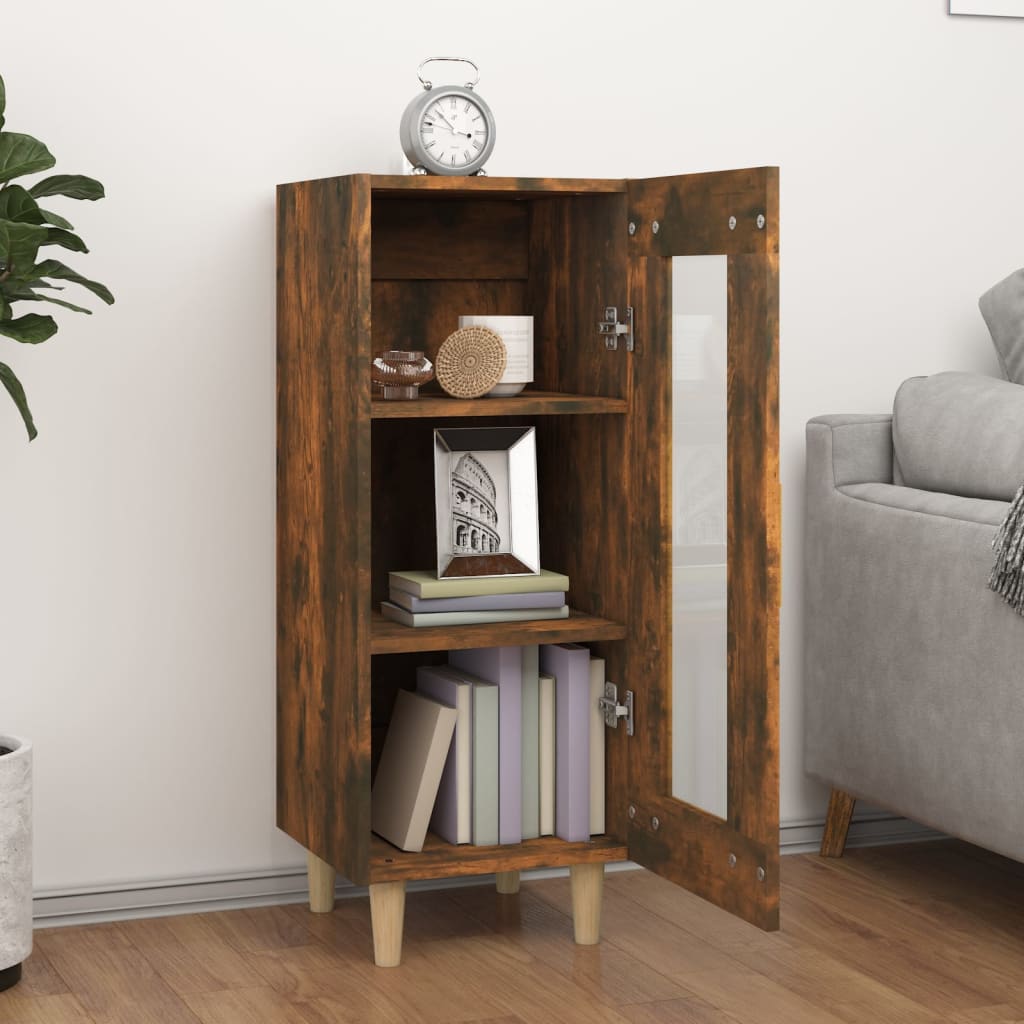 Komoda boja dimljenog hrasta 34,5x34x90 cm konstruirano drvo