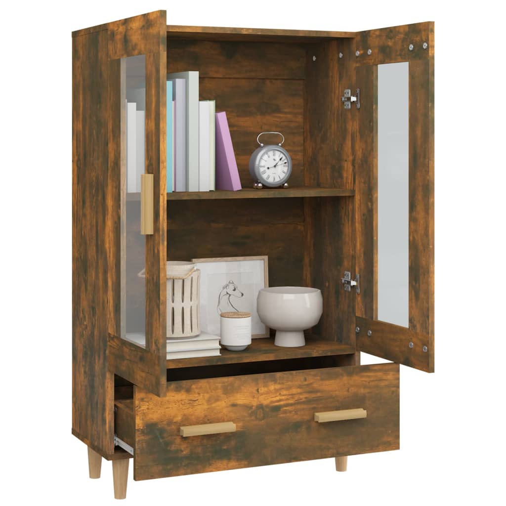 Komoda boja dimljenog hrasta 70 x 31 x 115 cm konstruirano drvo