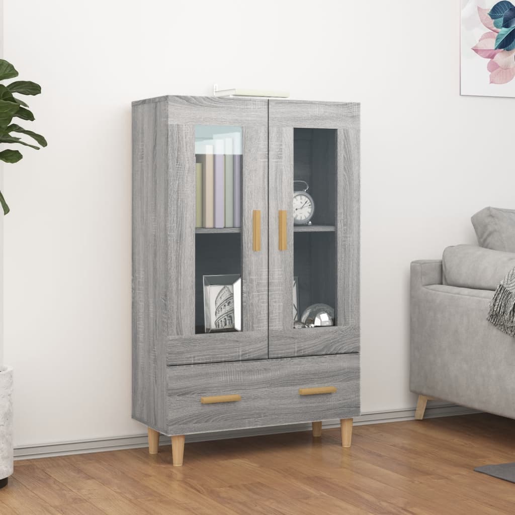 Visoka komoda boja hrasta sonome 70x31x115 cm konstruirano drvo