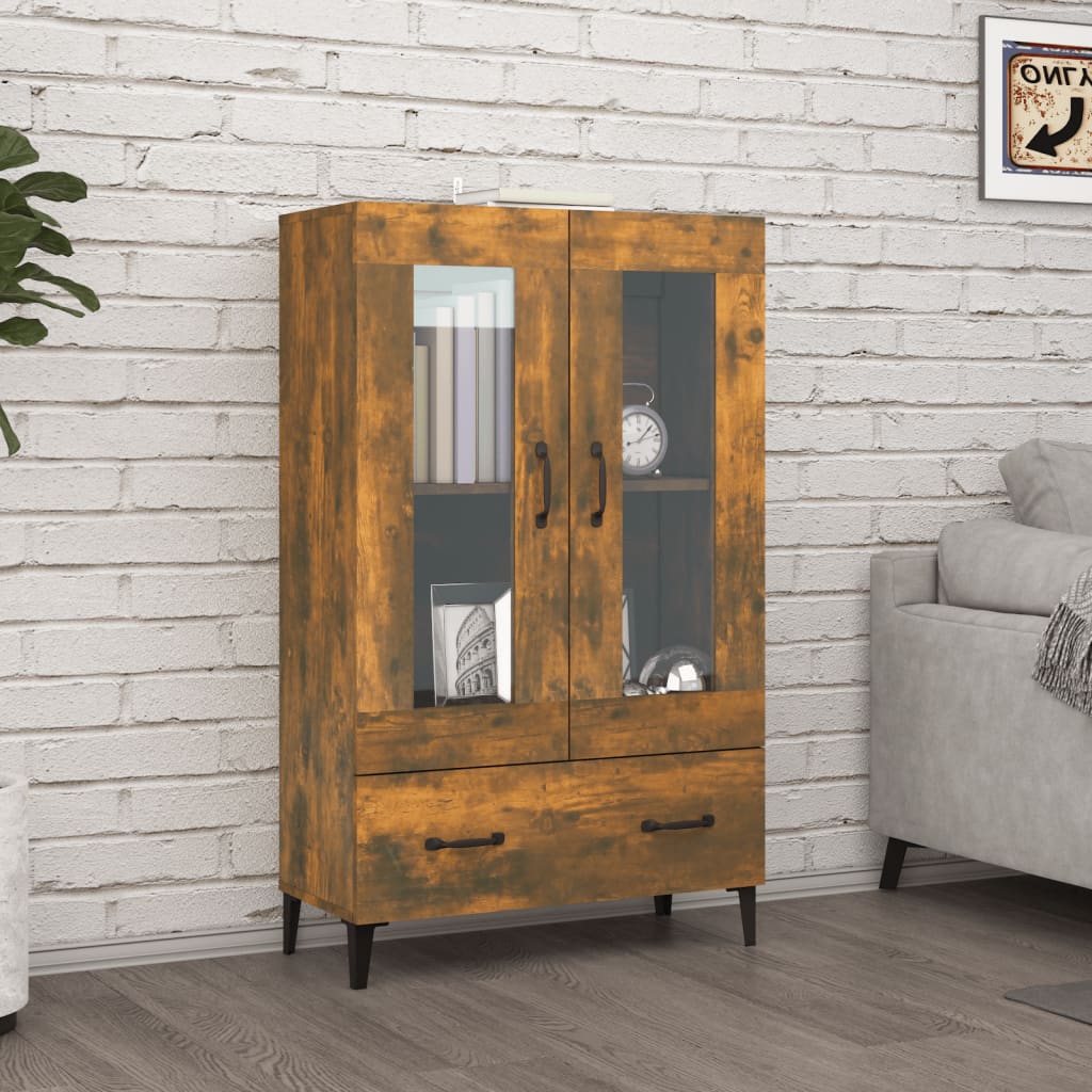 Komoda boja dimljenog hrasta 70 x 31 x 115 cm konstruirano drvo