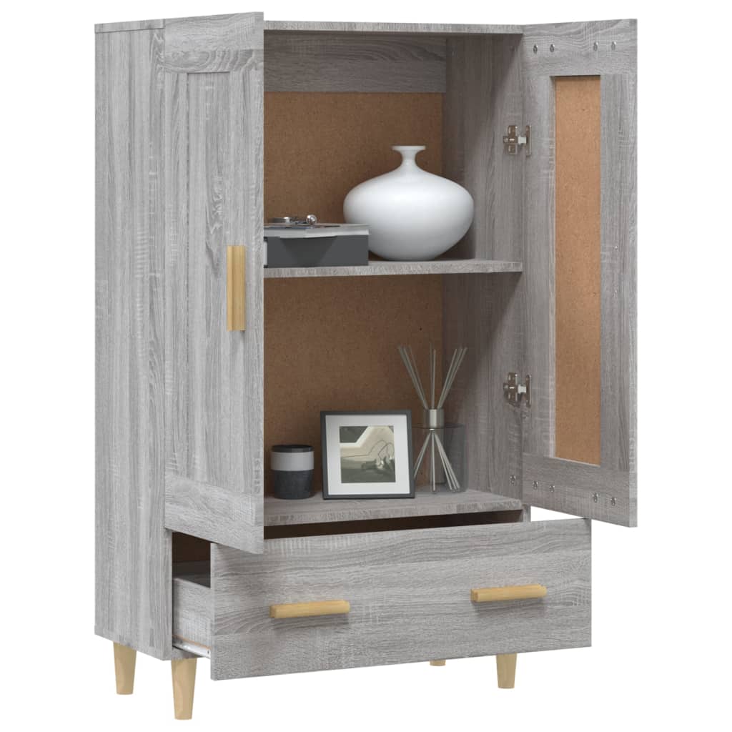 Visoka komoda boja hrasta sonome 70x31x115 cm konstruirano drvo
