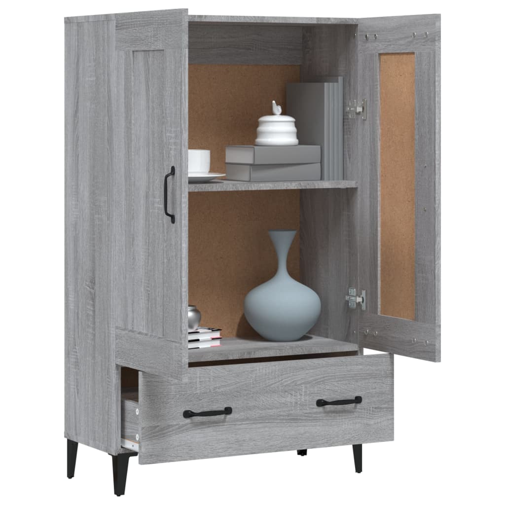 Visoka komoda boja hrasta sonome 70x31x115 cm konstruirano drvo