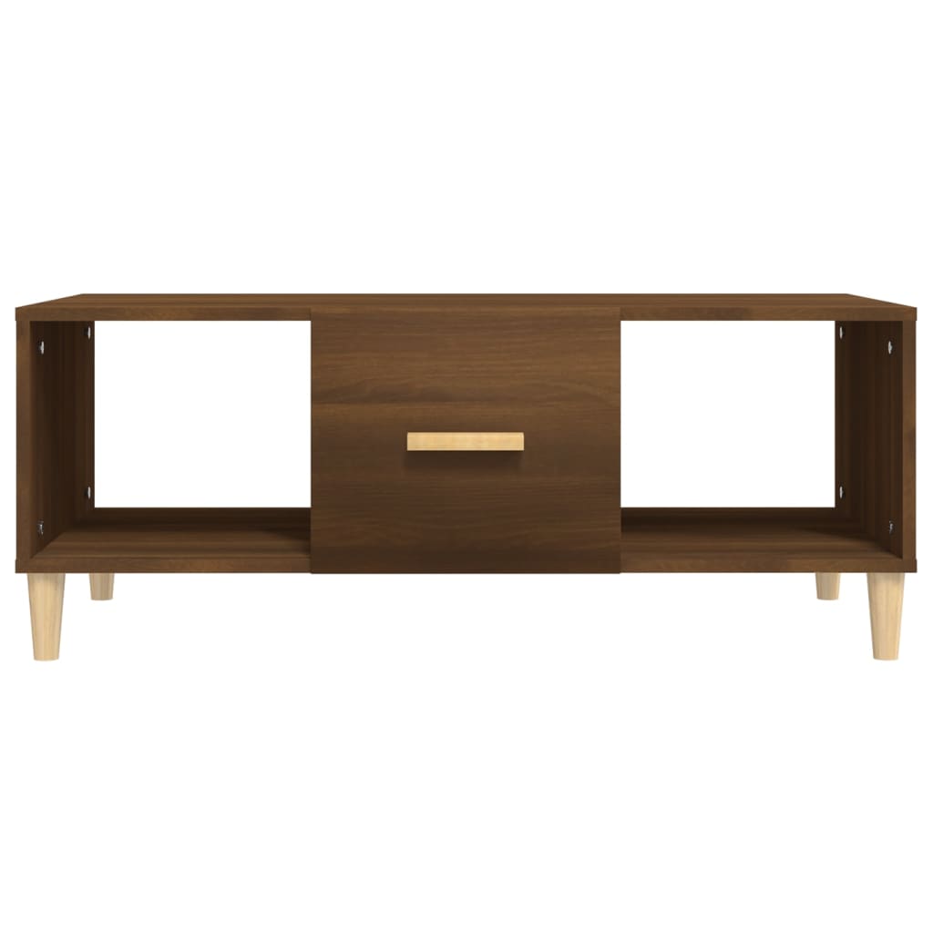 Stolić za kavu boja hrasta 102 x 50 x 40 cm konstruirano drvo
