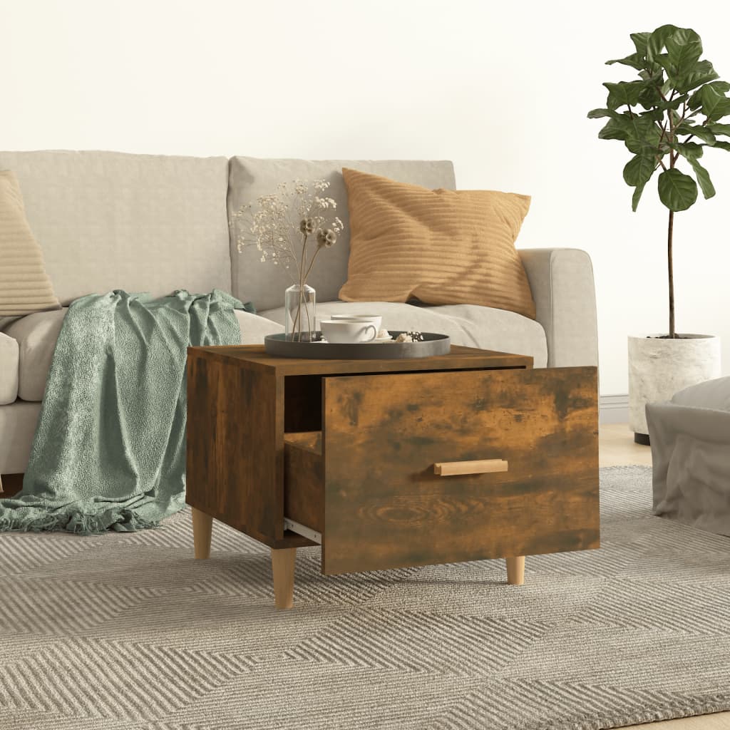 Stolići za kavu 2 kom boja hrasta 50x50x40 cm konstruirano drvo