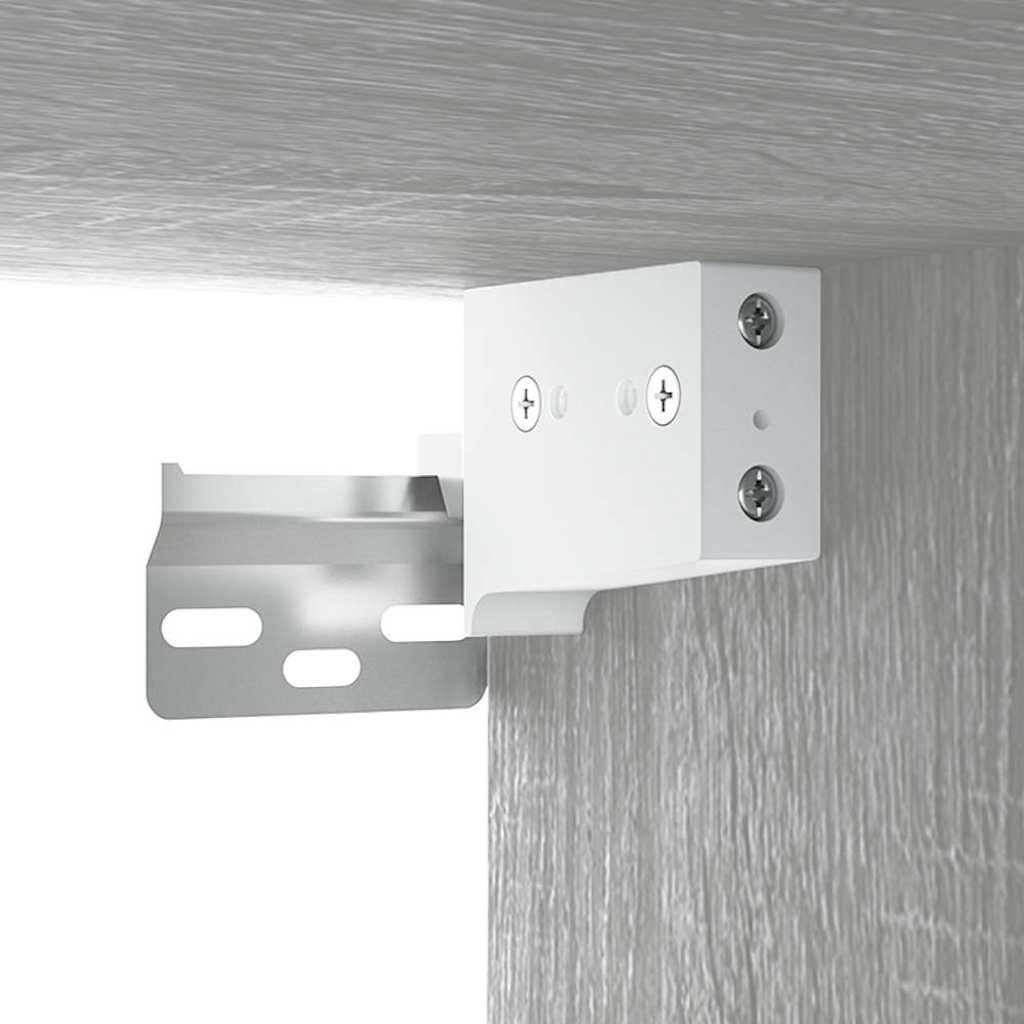 Ormarić s ogledalom LED boja hrasta sonome 70 x 16,5 x 60 cm