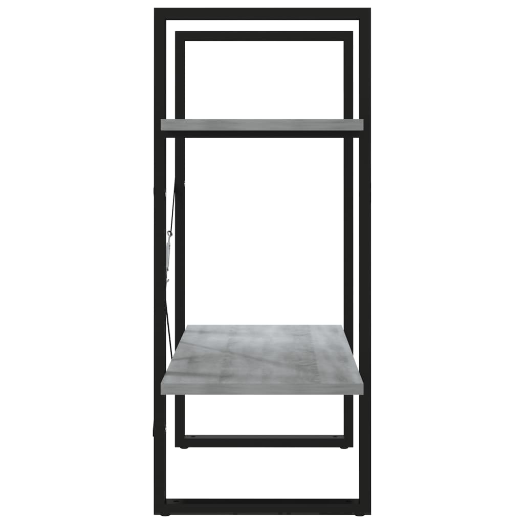 Ormarić za knjige sivi hrast 60 x 30 x 70 cm konstruirano drvo