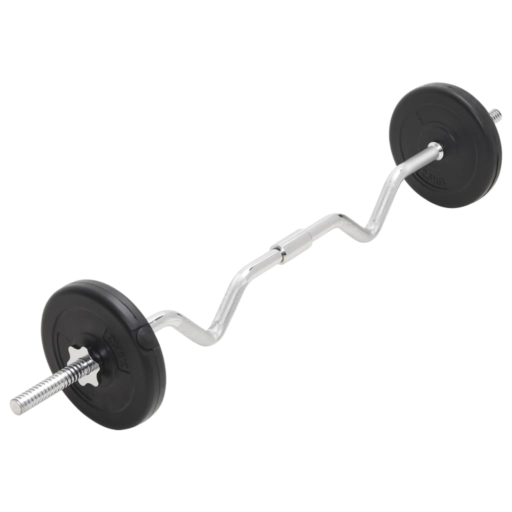 Set dvoručnih i jednoručnih utega 30 kg