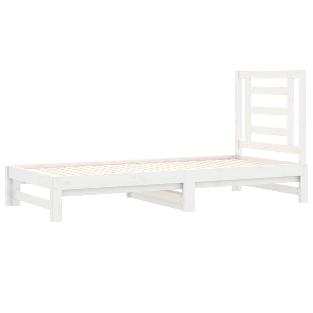Dnevni ležaj na izvlačenje 2 x (90 x 200) cm masivna borovina