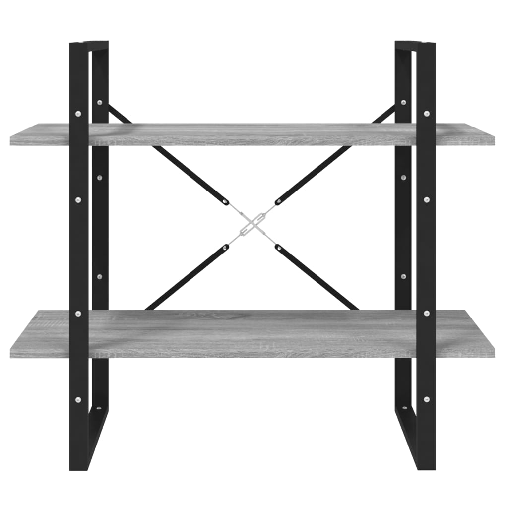Ormarić za knjige s 5 razina boja hrasta 80x30x175 cm drveni
