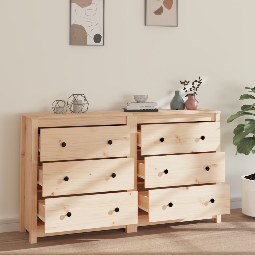 Komoda 140 x 35 x 80 cm od masivne borovine