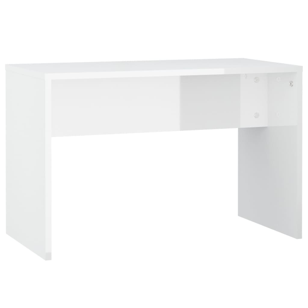 Set toaletnog stolića LED sjajni bijeli od konstruiranog drva