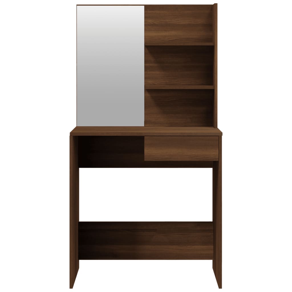 Set toaletni stolić boja smeđeg hrasta 74,5x40x141 cm