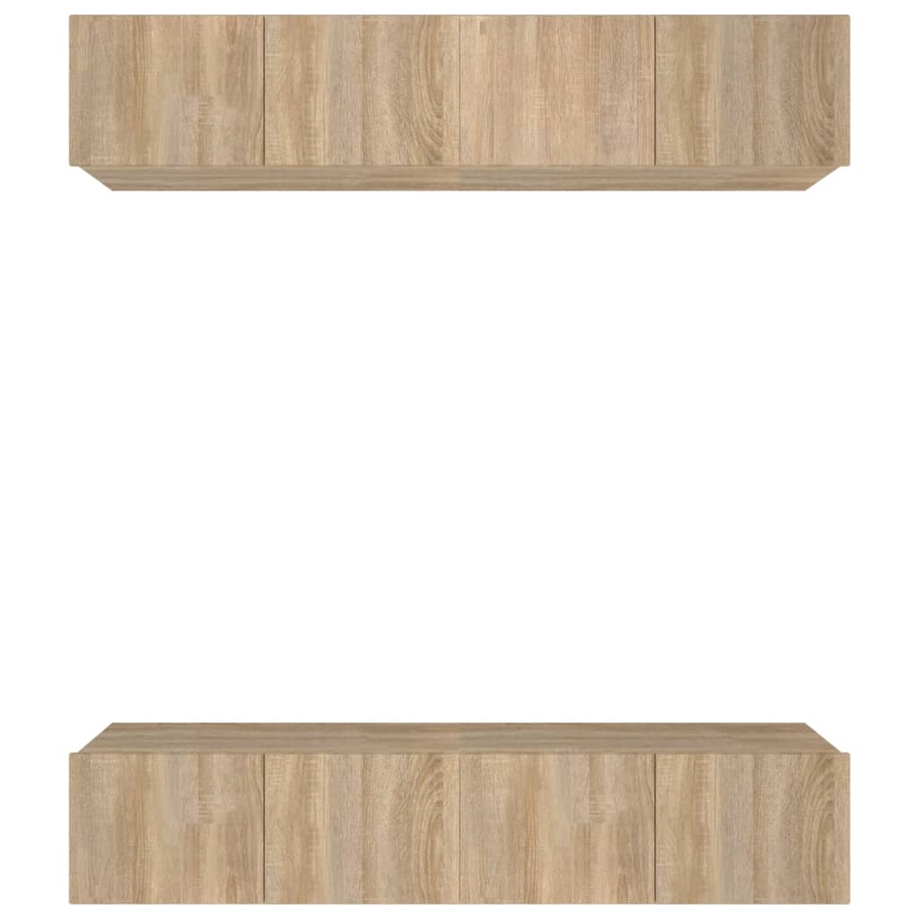 TV ormarići 4 kom boja hrasta 80x30x30 cm od konstruiranog drva