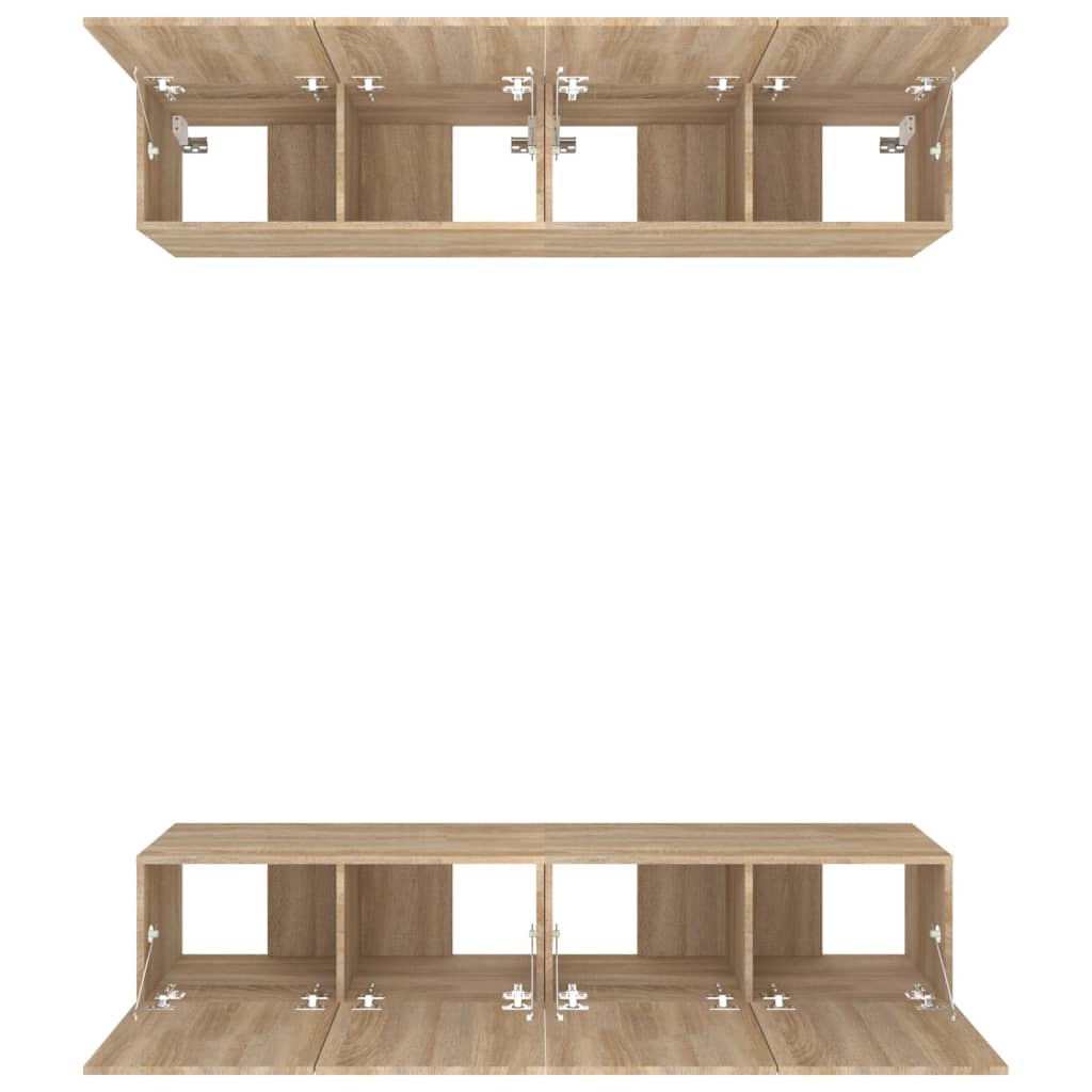 TV ormarići 4 kom boja hrasta 80x30x30 cm od konstruiranog drva
