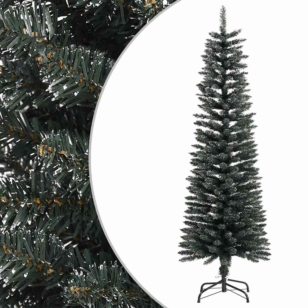 Umjetno usko božićno drvce sa stalkom zeleno 150 cm PVC