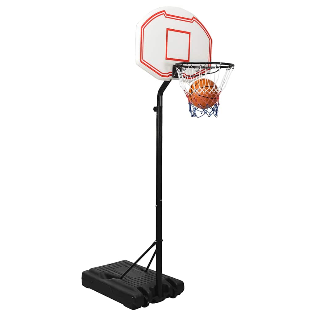 Košarkaški stalak bijeli 237 - 307 cm od polietilena