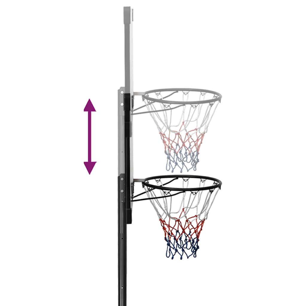 Košarkaški stalak prozirni 235 - 305 cm polikarbonantni