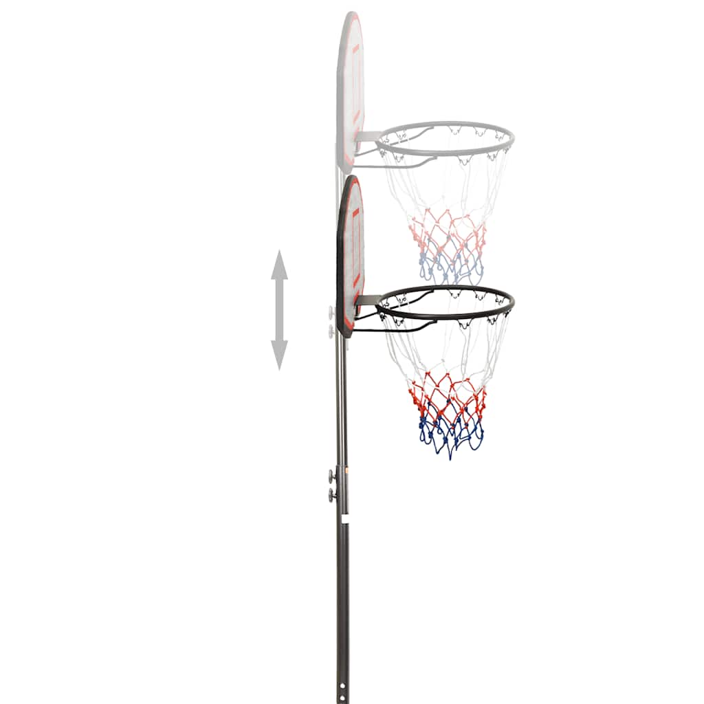 Košarkaški stalak crni 216 - 250 cm od polietilena