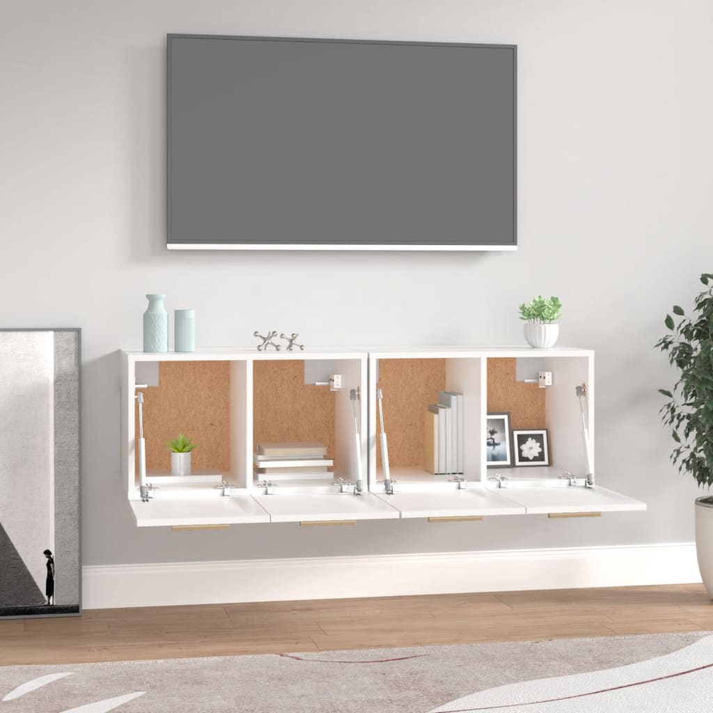 Zidni ormarići 2 kom bijeli 60x36,5x35 cm konstruirano drvo