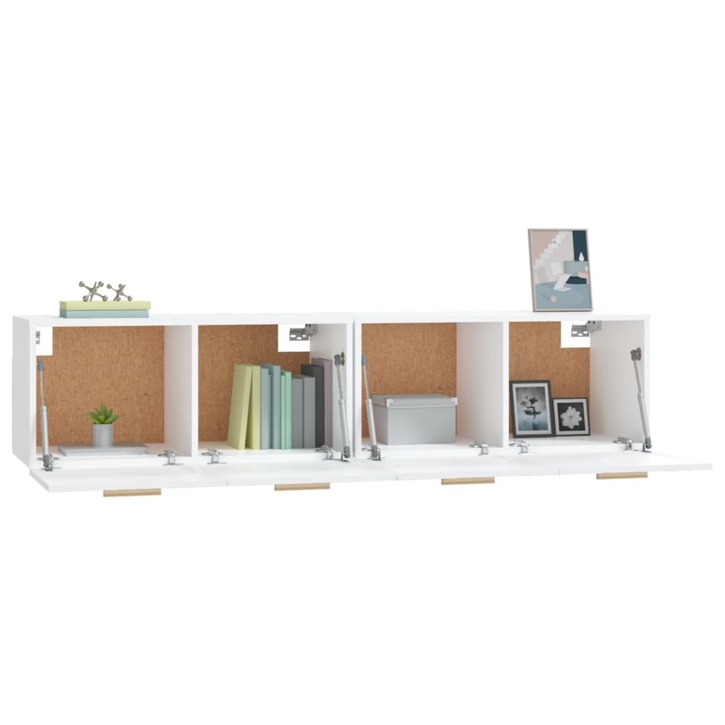Zidni ormarići 2 kom bijeli 80 x 35 x 36,5 cm konstruirano drvo