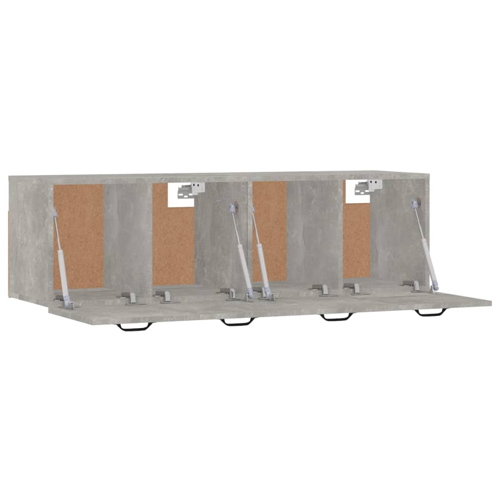 Zidni ormarići 2 kom boja betona 80x35x36,5cm konstruirano drvo