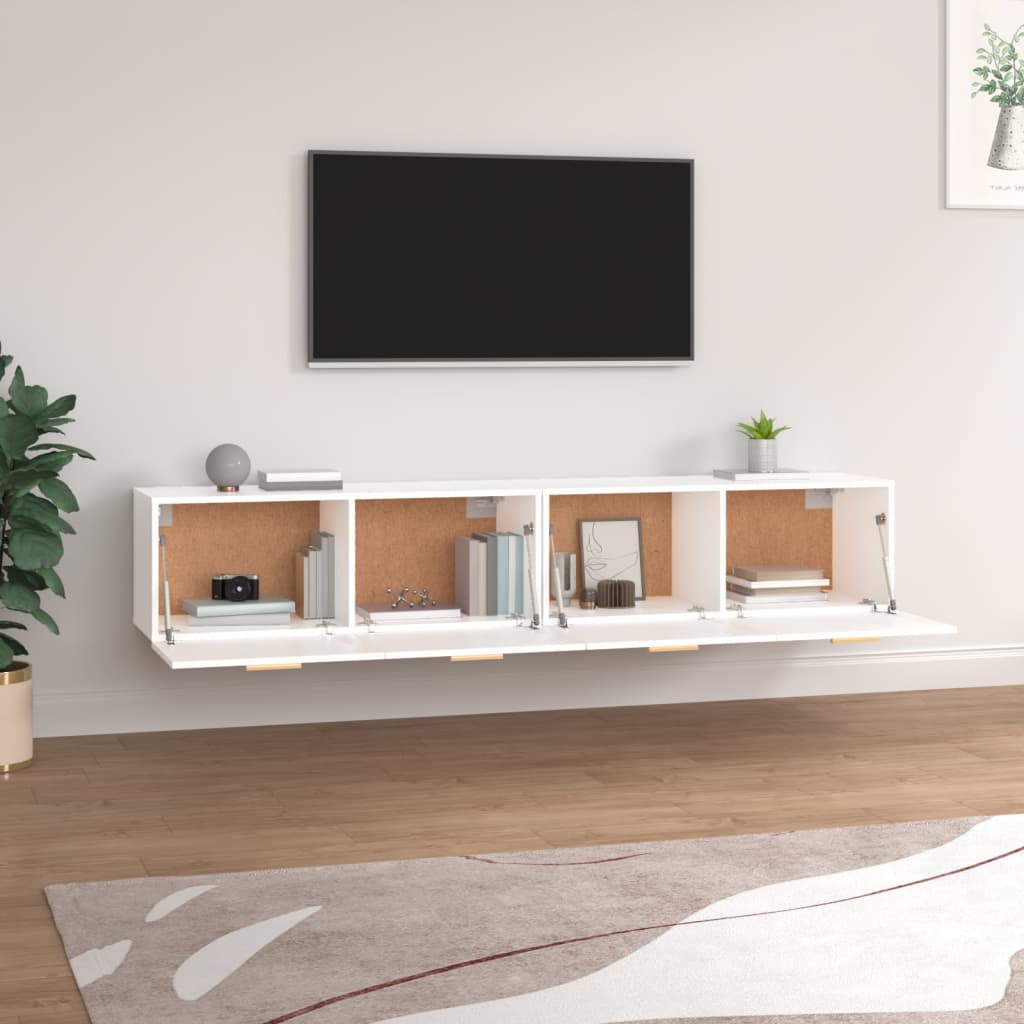 Zidni ormarići 2 kom bijeli 100x36,5x35 cm konstruirano drvo