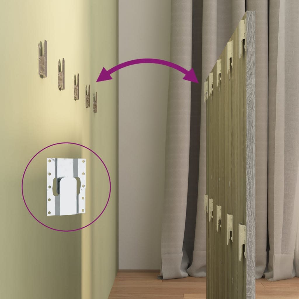 Uzglavlje za krevet s ormarićima boja hrasta konstruirano drvo