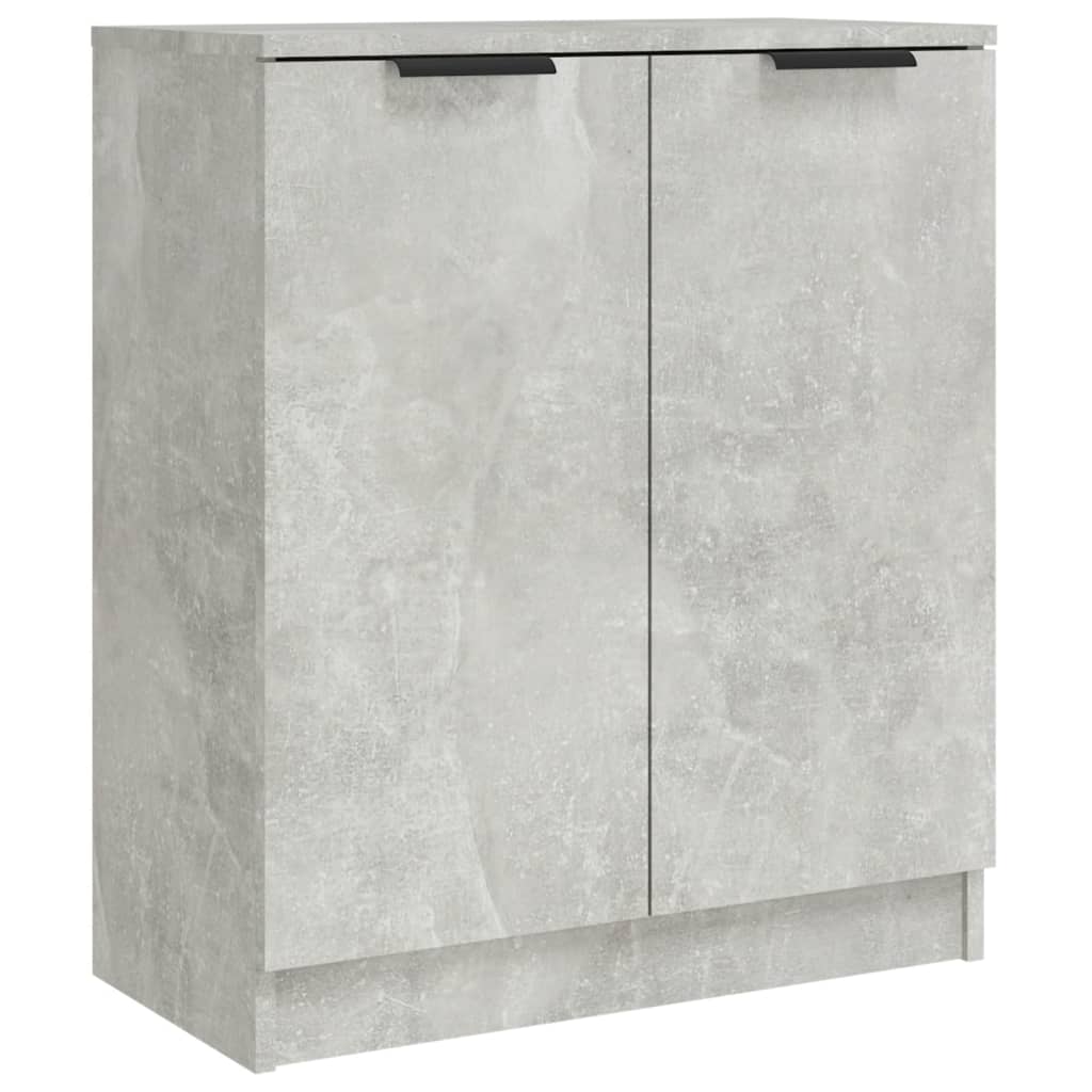 Komoda 2 kom siva boja betona 60x30x70 cm od konstruiranog drva