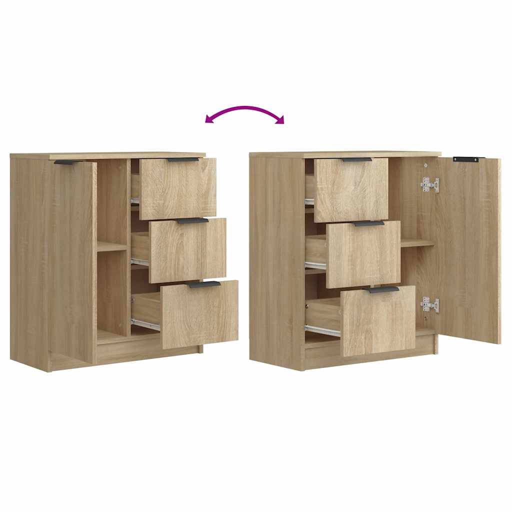 Komoda 2kom boja hrasta sonome 60x30x70cm od konstruiranog drva