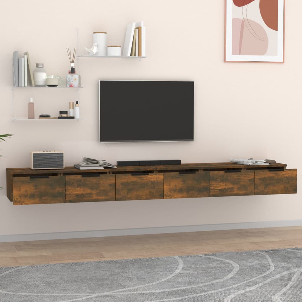Zidni ormarići 2 kom boja hrasta 102x30x20 cm konstruirano drvo