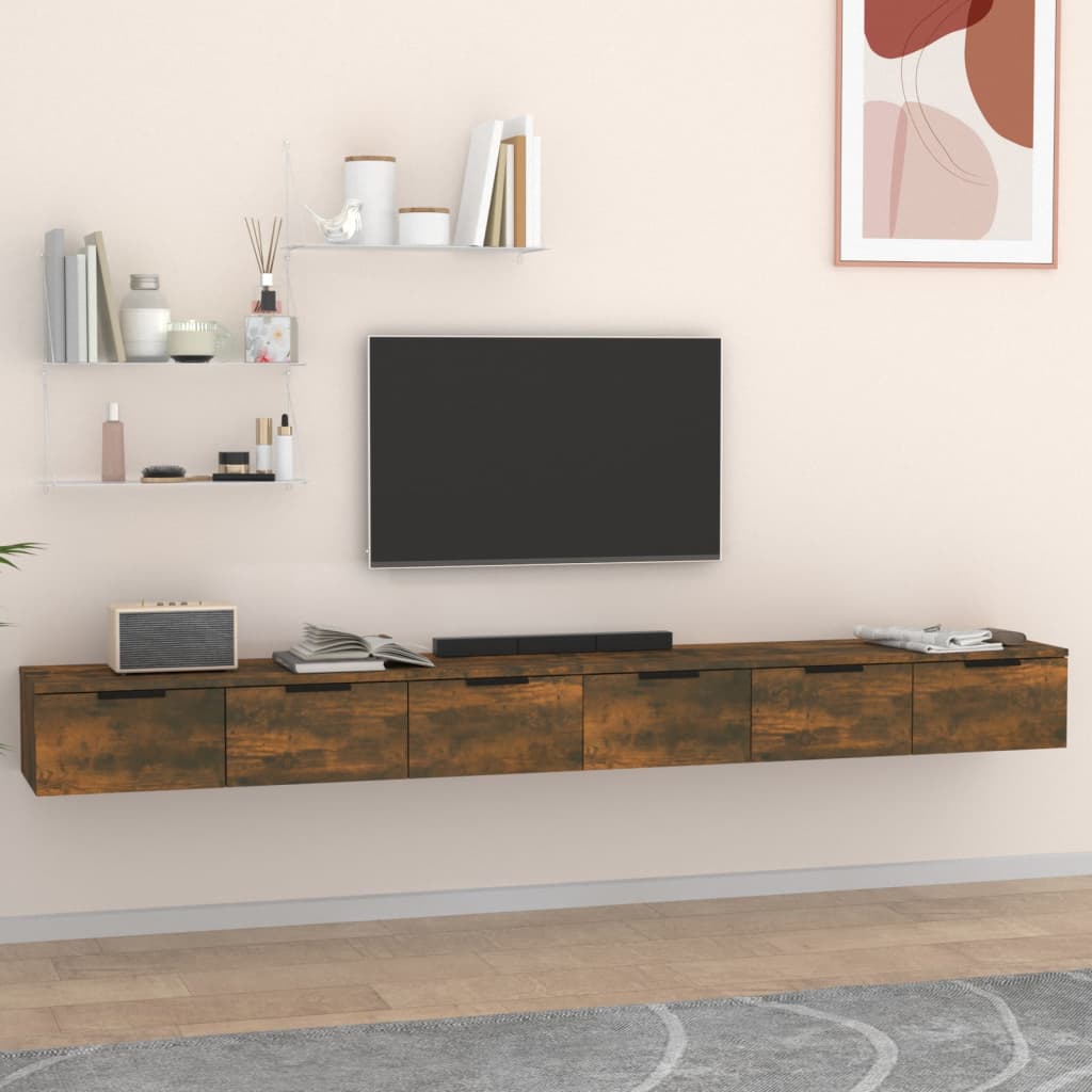 Zidni ormarići 2 kom boja hrasta 102x30x20 cm konstruirano drvo