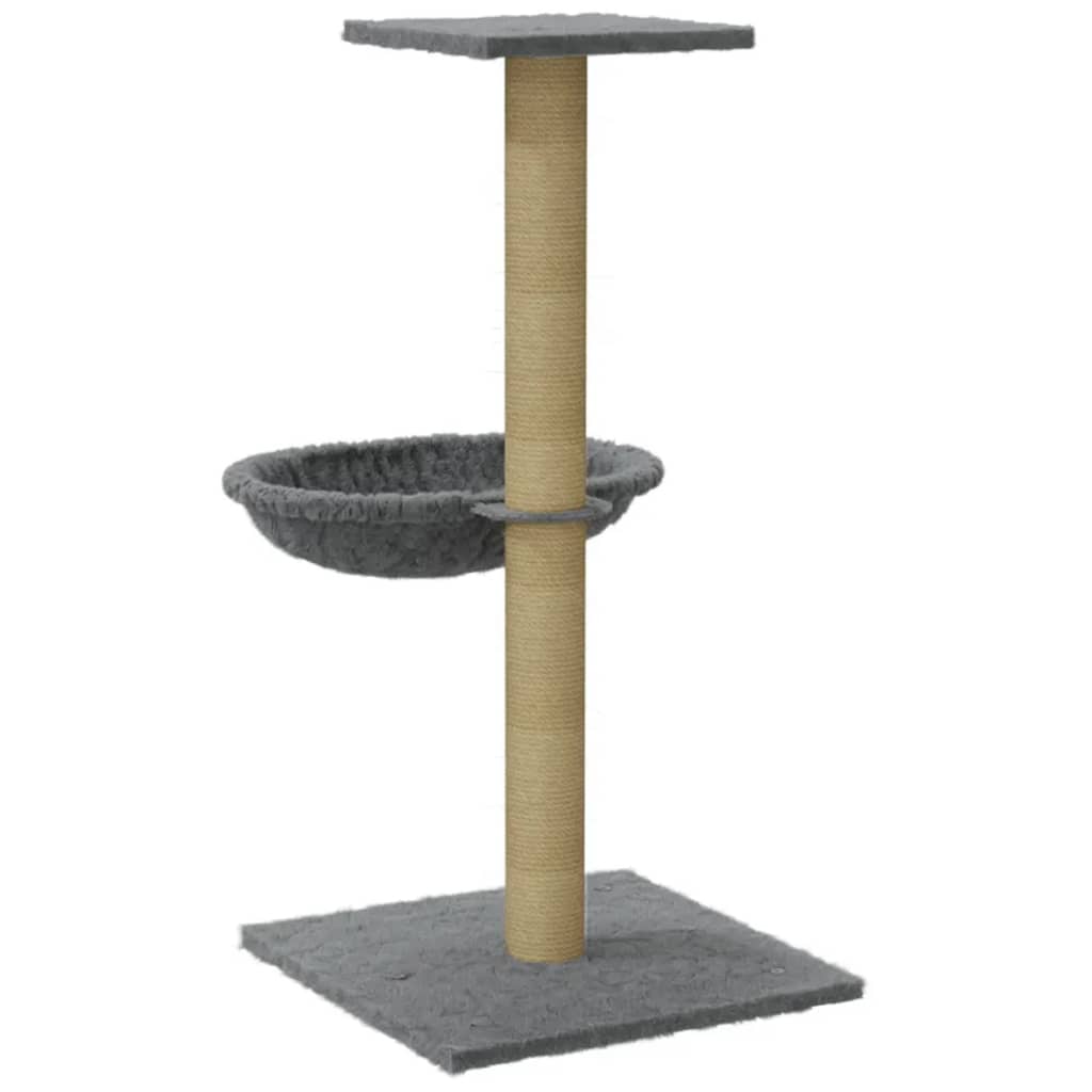 Penjalica za mačke sa stupom za grebanje svjetlosiva 74 cm