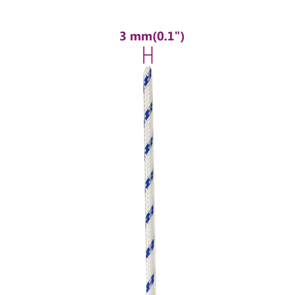 Brodski konop bijeli 3 mm 100 m od polipropilena