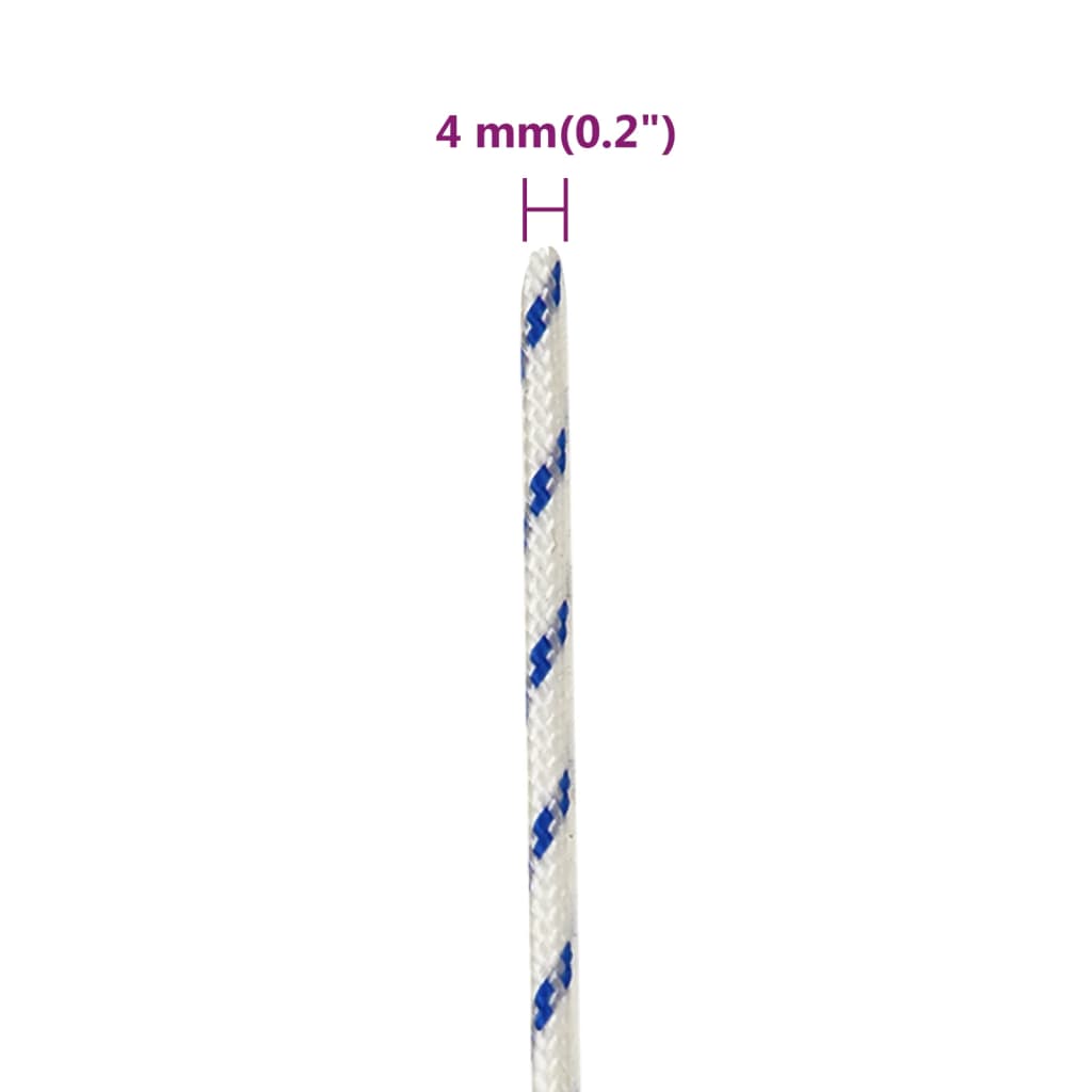 Brodski konop bijeli 4 mm 250 m od polipropilena