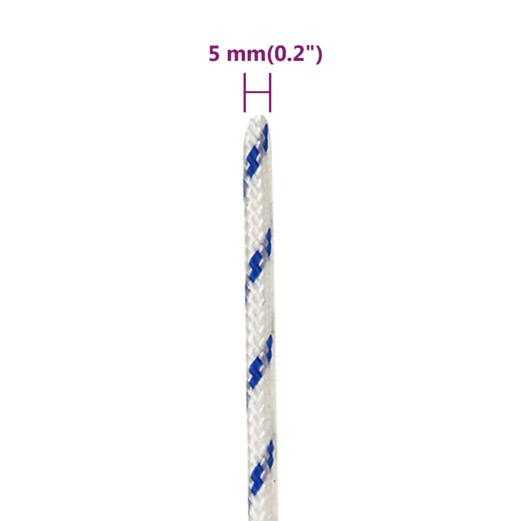 Brodski konop bijeli 5 mm 100 m od polipropilena