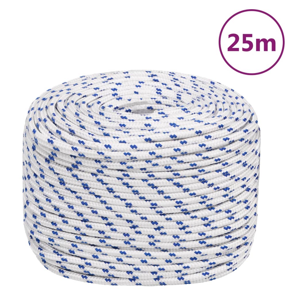 Brodski konop bijeli 8 mm 25 m od polipropilena