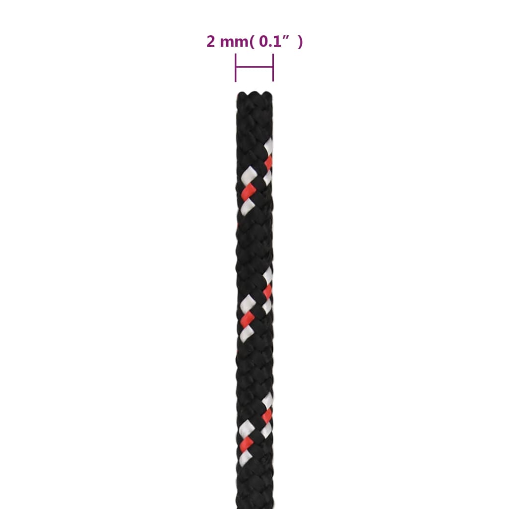 Brodski konop crni 2 mm 50 m od polipropilena