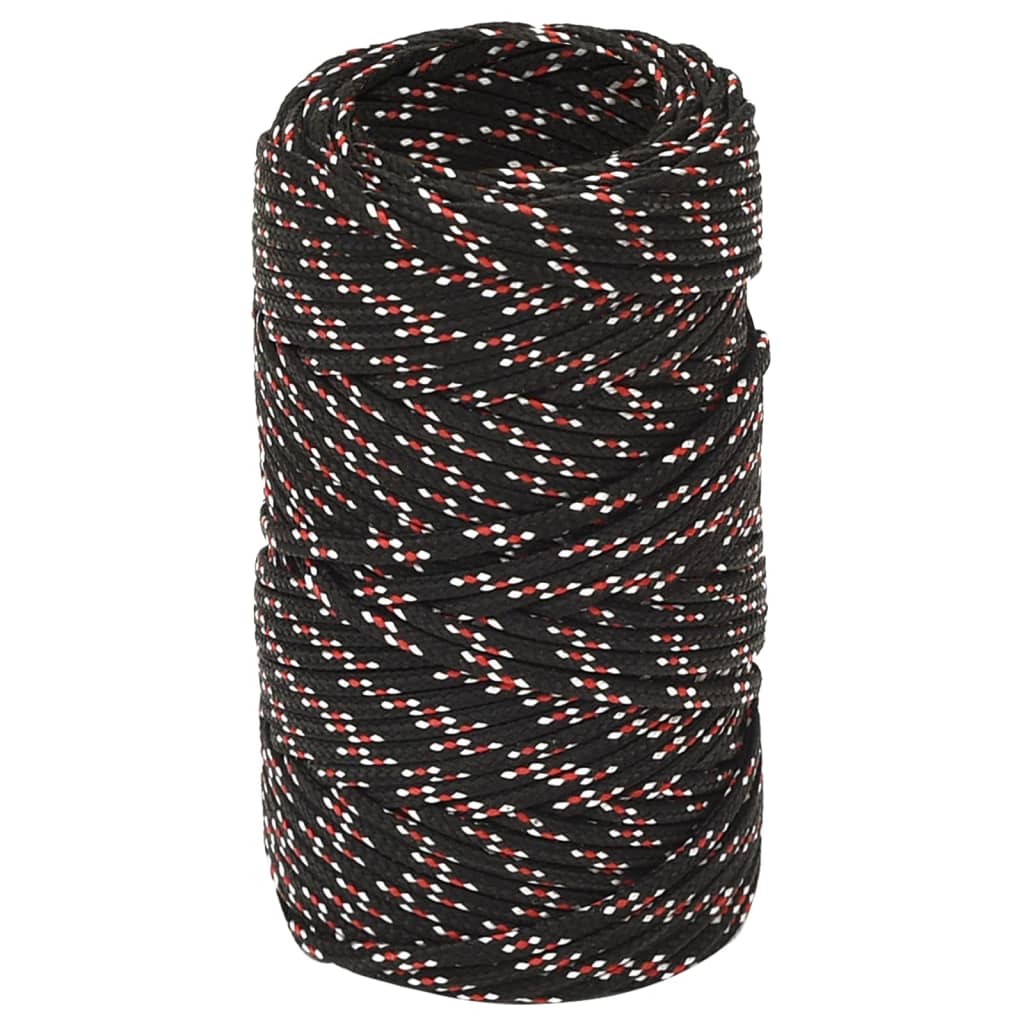 Brodski konop crni 2 mm 100 m od polipropilena