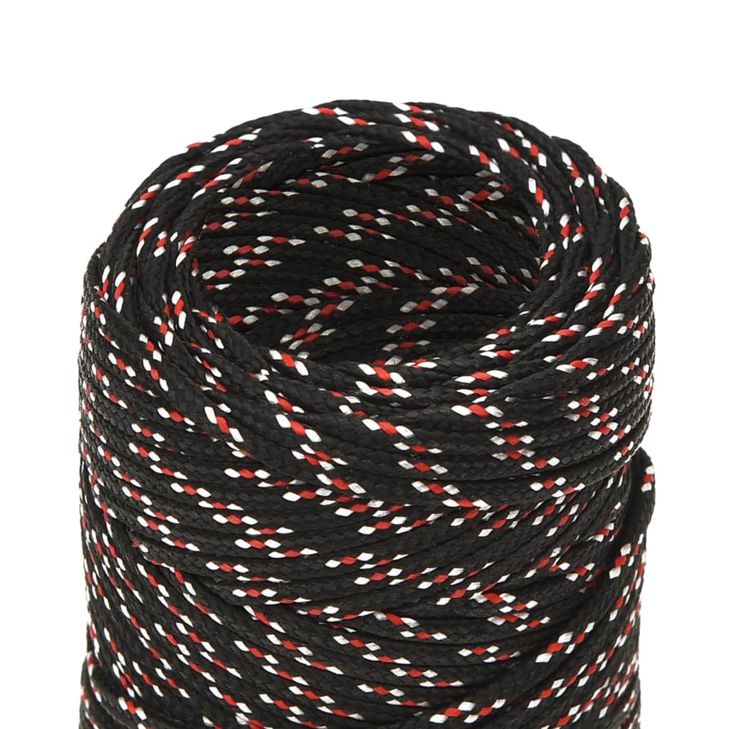Brodski konop crni 2 mm 100 m od polipropilena