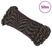 Brodski konop crni 4 mm 50 m od polipropilena
