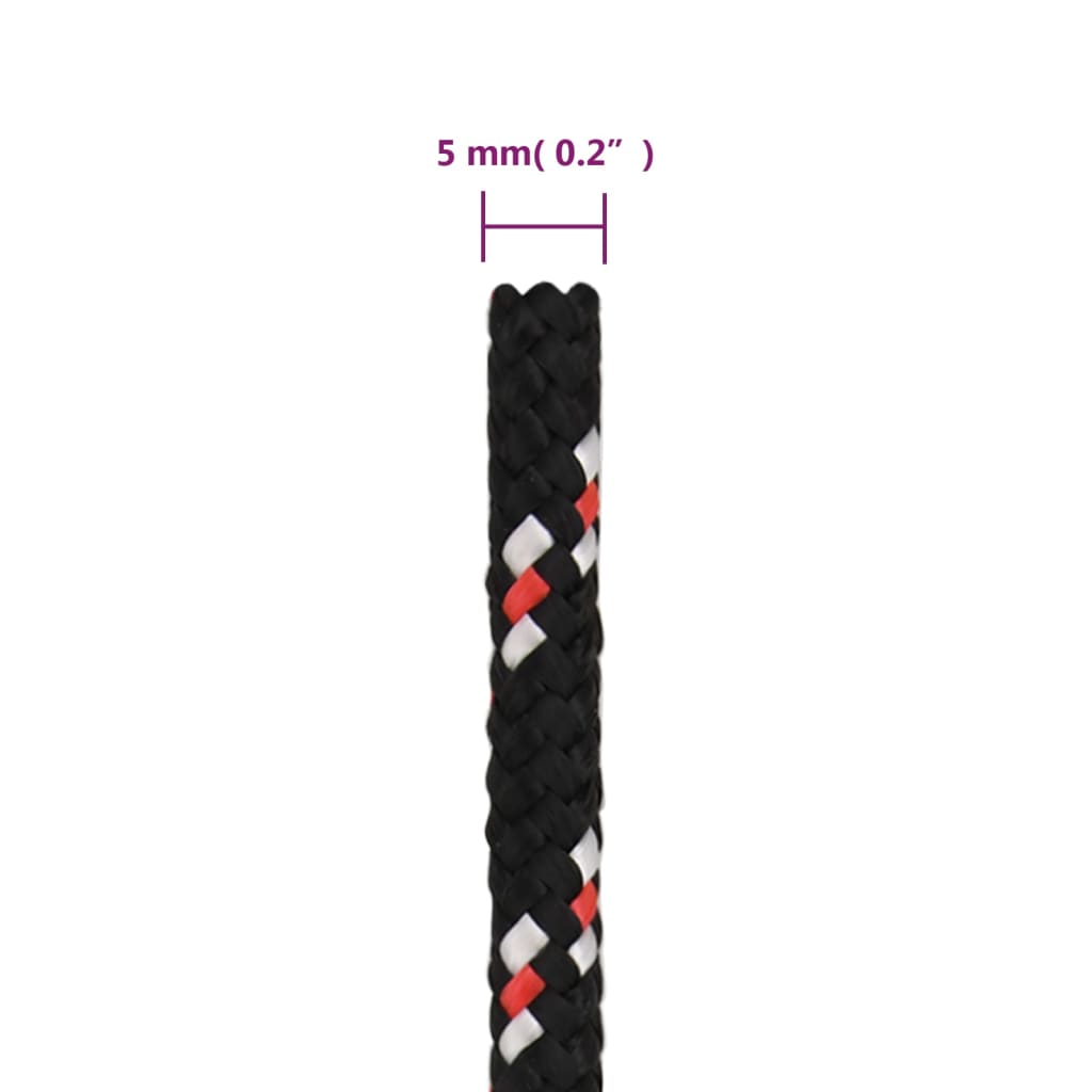 Brodski konop crni 5 mm 25 m od polipropilena