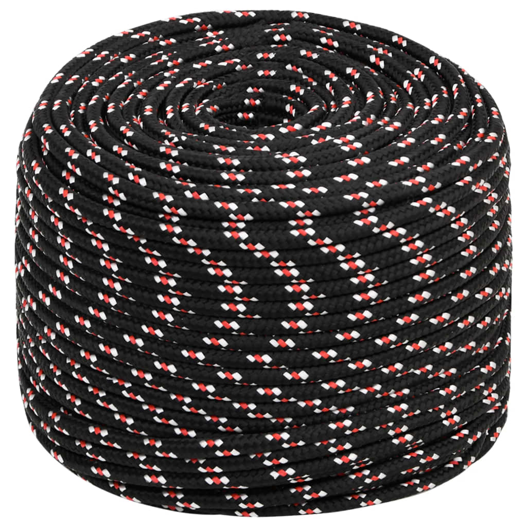 Brodski konop crni 10 mm 25 m od polipropilena