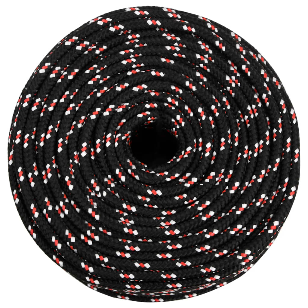 Brodski konop crni 10 mm 100 m od polipropilena