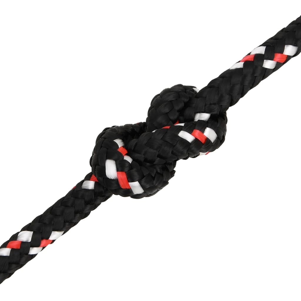 Brodski konop crni 10 mm 100 m od polipropilena