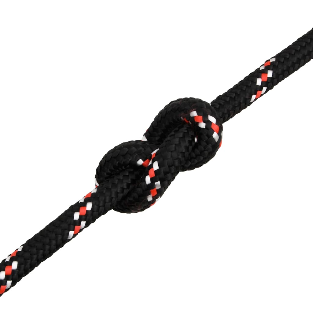 Brodski konop crni 16 mm 25 m od polipropilena